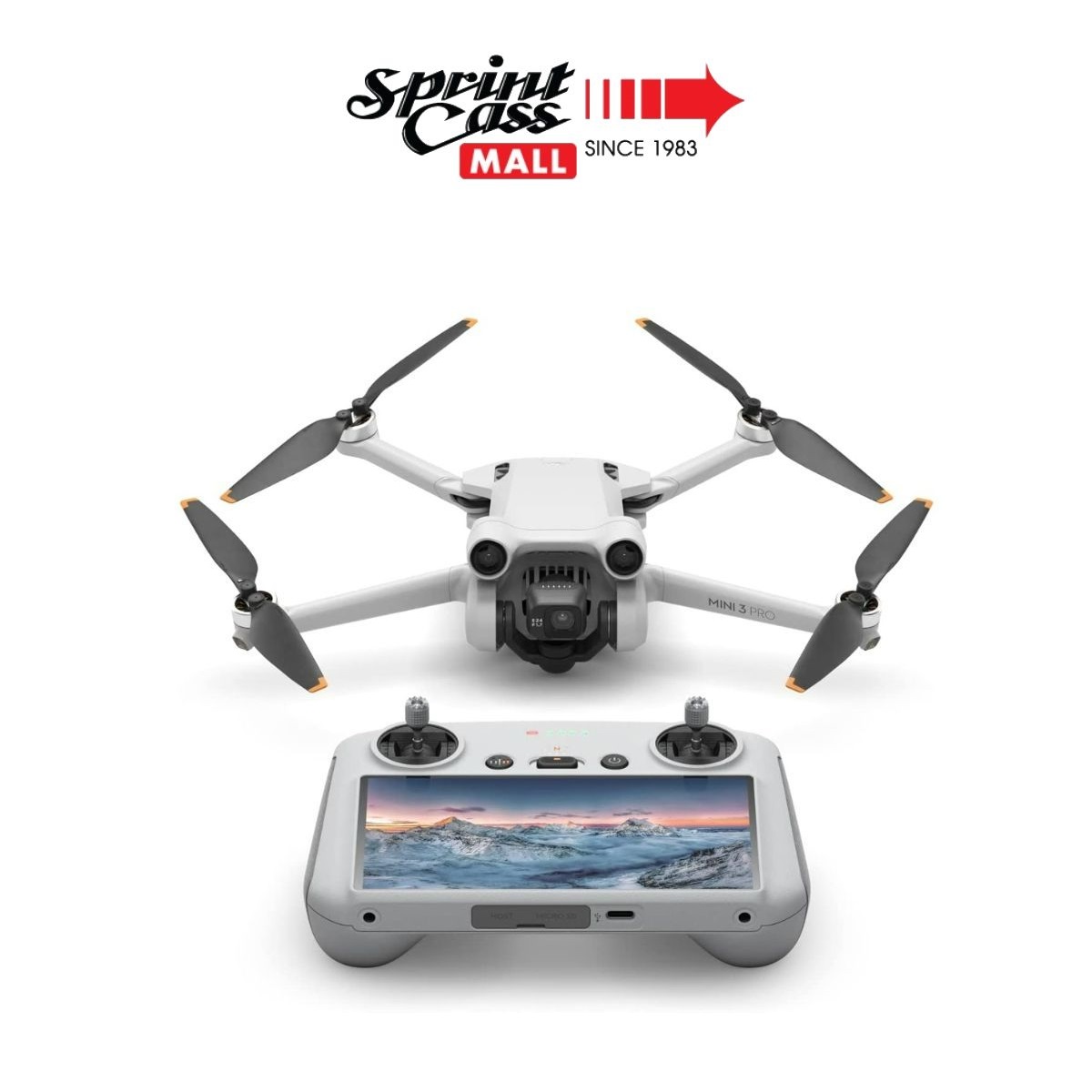 DJI Mini 3 Pro (DJI RC) – Lightweight and Foldable Camera Drone with 4K/60fps Video, 48MP Photo, 34-min Flight Time, Tri-Directional Obstacle Sensing, Ideal for Aerial Photography